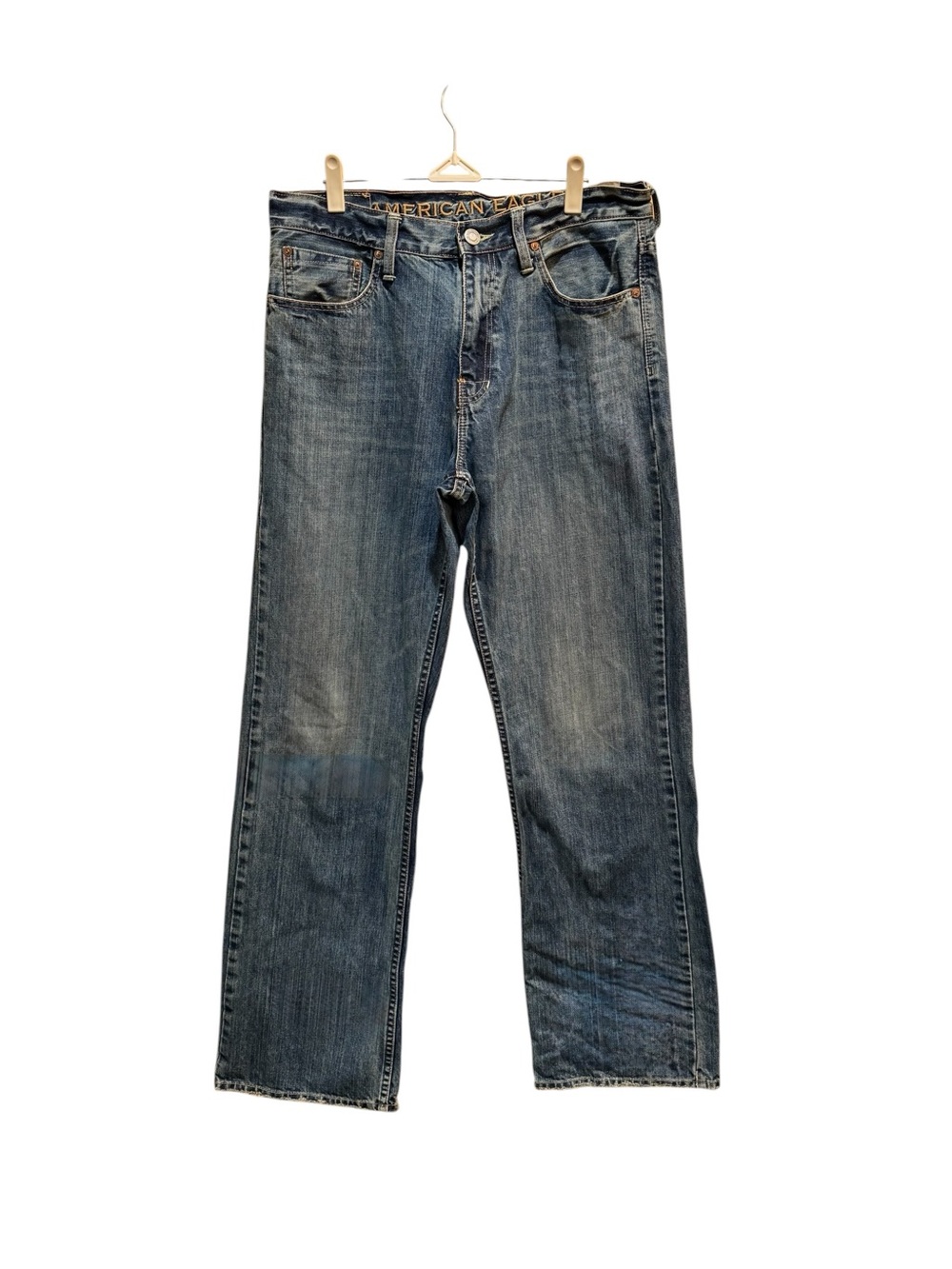 American Eagle Bootcut Jeans Mens Size 32/34 Blue Wash 100% cotton